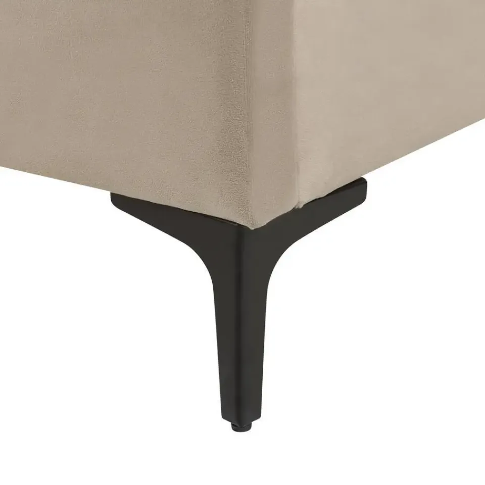 Beliani SUZETTE - Tweepersoonsbed - Beige - 140 x 200 cm - Polyester Online