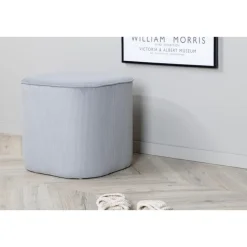 Svea - Arlo poef - rib - grijs