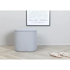 Svea - Arlo poef - rib - grijs