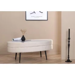 Svea - Axel hocker - velvet - beige Online