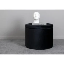 Svea - Blaze poef - velvet - zwart Hot