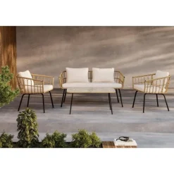 Svea - Cem loungeset - naturel - rattan Outlet