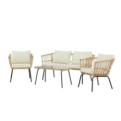 Svea - Cem loungeset - naturel - rattan Outlet