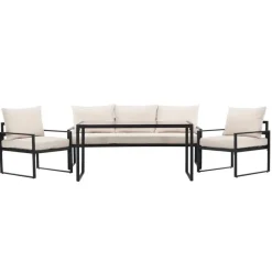 Svea - Fatima loungeset - zwart/beige Clearance