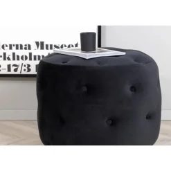 Svea - Juno hocker - velvet - zwart Online