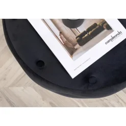 Svea - Juno hocker - velvet - zwart Online