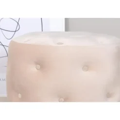 Svea - Juno hocker - velvet - beige Clearance