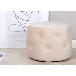 Svea - Juno hocker - velvet - beige Clearance