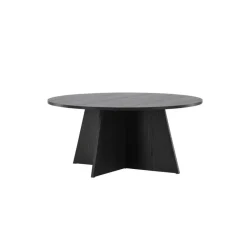 Svea - Marina ronde salontafel - ø 100 cm - zwart Online