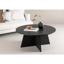 Svea - Marina ronde salontafel - ø 100 cm - zwart Online