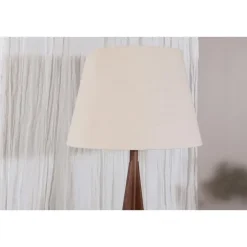 Svea - Nala vloerlamp - 160 cm - linnen - espresso Clearance