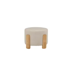 Svea - Nova hocker - boucle - wit Sale