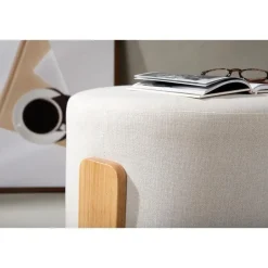 Svea - Nova hocker - boucle - wit Sale