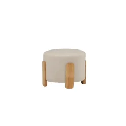 Svea - Nova hocker - boucle - wit Sale