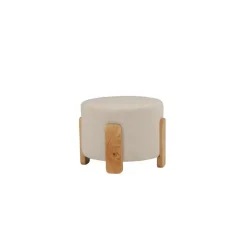 Svea - Nova hocker - boucle - wit Sale