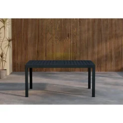 Svea - Pavel tuintafel uitschuifbaar - 160/240 x 100x75 cm - zwart Discount