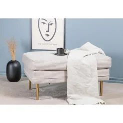 Svea - Tess hocker - rib - beige Outlet