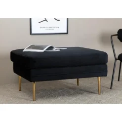 Svea - Tess hocker - velvet - zwart Online