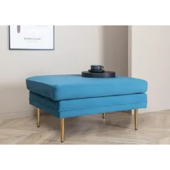 Svea - Tess hocker - velvet - blauw Best