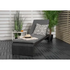 Svea - Yuri ligbed - wicker - zwart Online