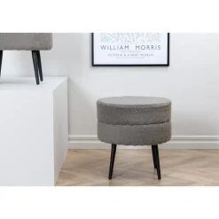 Svea - Zane hocker - teddy - grijs Online