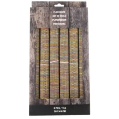 Svenska Living Placemats - 6x stuks - polyester - 45 x 30 cm Outlet