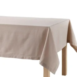 Wicotex Tafelkleed/tafellaken - taupe - 140 x 240 cm - katoen stof Discount