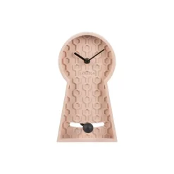 Karlsson Tafelklok Pendulum - Roze - 25x14x25cm