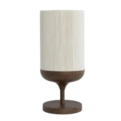 Light & Living Tafellamp Dania - Crème/Bruin - Ø22.5x50cm