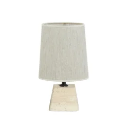 Light & Living Tafellamp Kardan/Breska - Zand/Wit - 21x17,5x42cm Best