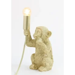 Light & Living Tafellamp Monkey - Goud - 13x12,5x23,5cm Clearance