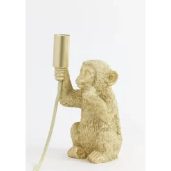 Light & Living Tafellamp Monkey - Goud - 13x12,5x23,5cm Clearance