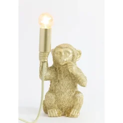 Light & Living Tafellamp Monkey - Goud - 13x12,5x23,5cm Clearance