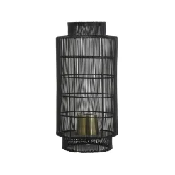 Light & Living Tafellamp/Lantaarn GRUARO - Draad Zwart-Antiek-Brons New