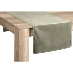 Leen Bakker Tafelloper - groen - 50x150 cm - Set van 2 Hot