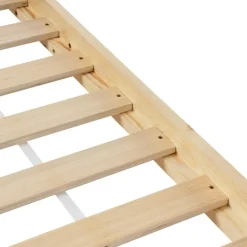 Beliani TALMONTIERS - Onderschuifbed - Lichtbruin - 90 x 200 cm - Grenenhout