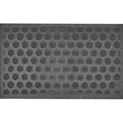 Beliani TANDYKUL - Deurmat - Natuurlijk/Zwart - 45 x 75 cm - Polyester Outlet