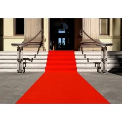 IVOL Tapijt loper Dakar - Breedte 200 cm - 5 mm dik - Rood Clearance