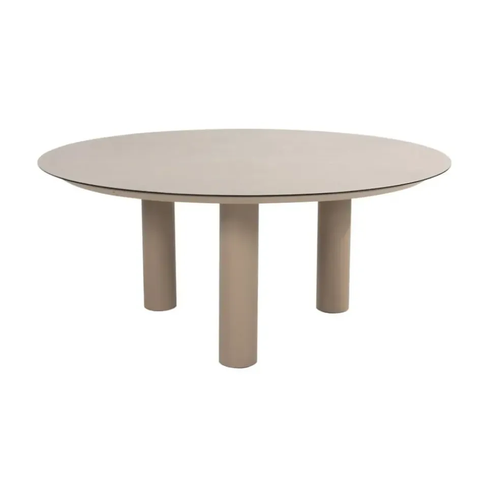 4-Seasons Outdoor Taste Donato low dining tuintafel Ø160 cm. - Latte Hot