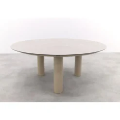 4-Seasons Outdoor Taste Donato low dining tuintafel Ø160 cm. - Latte Hot