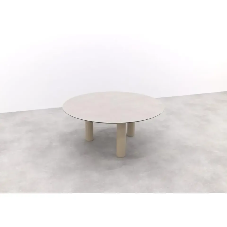 4-Seasons Outdoor Taste Donato low dining tuintafel Ø160 cm. - Latte Hot