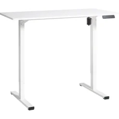 Beliani TAVARES - Elektrisch verstelbaar bureau - Wit - Vezelplaat Online