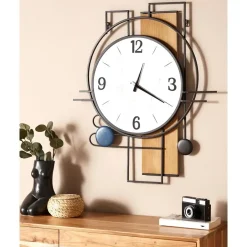 Beliani TAVEL - Wandklok - Meerkleurig - MDF