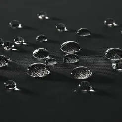 tectake - Gestoffeerde campingstoel MTX, opvouwbaar, met bekerhouder, Zwart