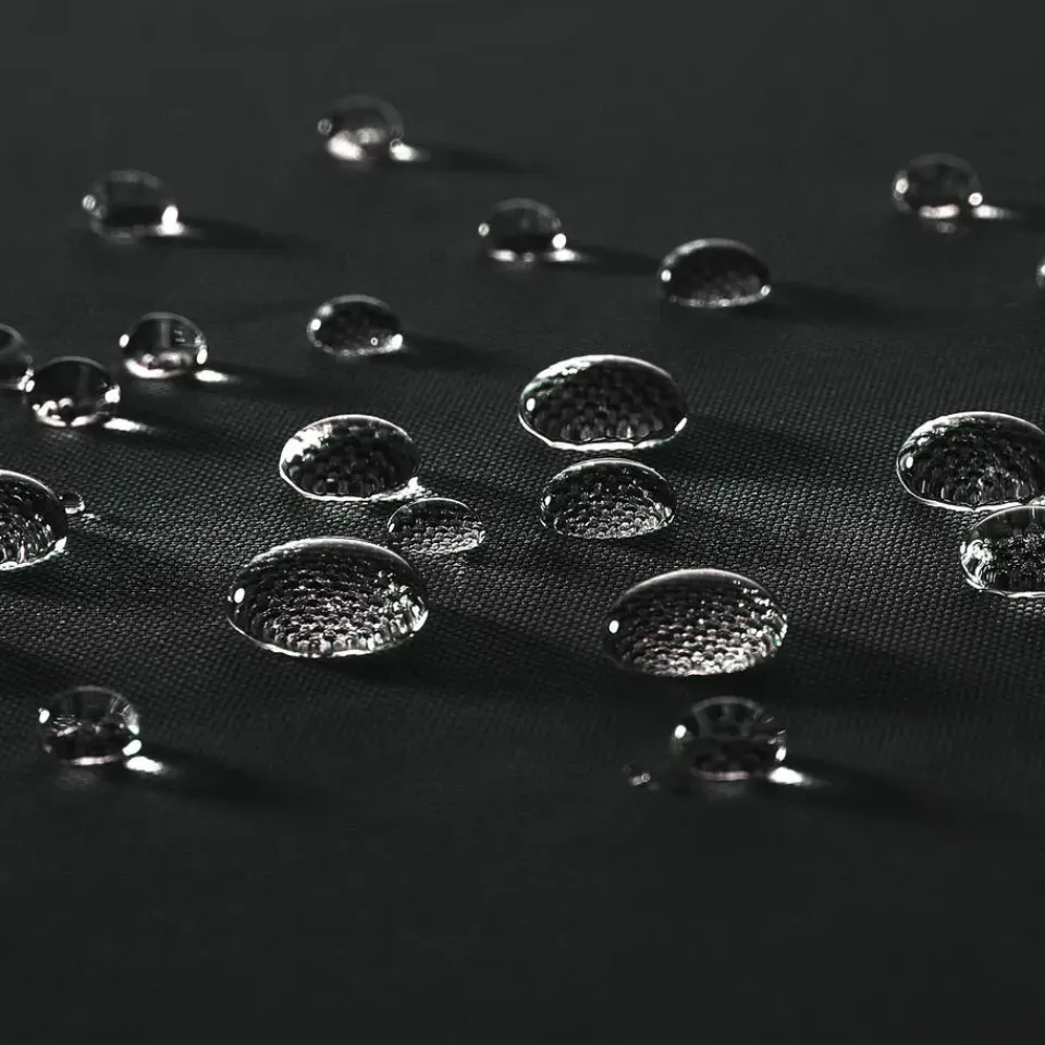 tectake - Gestoffeerde campingstoel MTX, opvouwbaar, met bekerhouder, Zwart