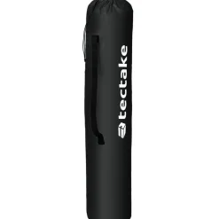 tectake - Gestoffeerde campingstoel MTX, opvouwbaar, met bekerhouder, Zwart