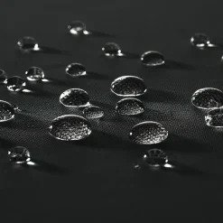 tectake - Gestoffeerde campingstoel MTX, opvouwbaar, met bekerhouder, Zwart