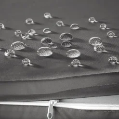 tectake 2 wicker ligbedden met aluminium frame en tafel, inclusief beschermhoes Outlet