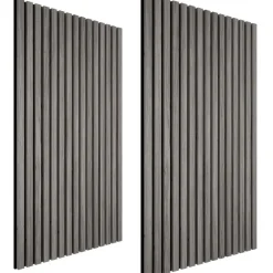tectake Akoestische panelen Sonic Wall houtlook, Lichtgrijze Eik Online