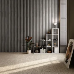 tectake Akoestische panelen Sonic Wall houtlook, Lichtgrijze Eik Online